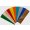 10 Wachsplatten Bunt Mischung kräftige Farben Grösse ca. 200x50x0,5mm Bunt sortiert , Verzierwachs, Wachs