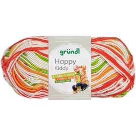 100 Gramm Happy Kiddy Wolle Antipilling 07 Grapefruit Mix