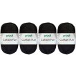 4x50 Gramm Gründl Cotton Fun Wollset 16 Schwarz