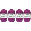 4x50 Gramm Gründl Cotton Fun Wollset 21 Purpur mit...