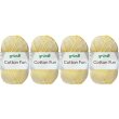 4x50 Gramm Gründl Cotton Fun Wollset 22 Pastellgelb