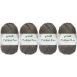 4x50 Gramm Gründl Cotton Fun Wollset 25 Anthrazit