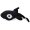 3x100g Gründl Alaska Wolle Uni Fb. 06 Schwarz 1 Anleitung für ein Orka (Wal)