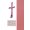 Wachsdekore Verzierwachs 3 tlg.zur Kommunion Kreuz rosa,Wachsbild rosa, Wachsplatte rosa 200x50x0,5mm