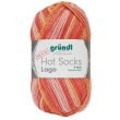 100 Gramm Gründl Hot Socks Lago 4--fach 02 Orange Mix