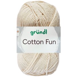 50 Gramm Gründl Cotton Fun 02 Creme