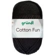 50 Gramm Gründl Cotton Fun 16 Schwarz