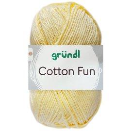 50 Gramm Gründl Cotton Fun 22 Pastellgelb