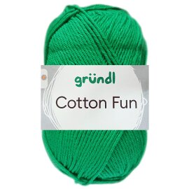 50 Gramm Gründl Cotton Fun 26 Grasgrün