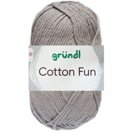 50 Gramm Gründl Cotton Fun 27 Hellgrau
