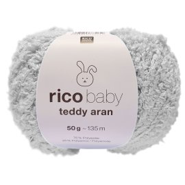 50 Gramm Rico Baby Teddy Aran 11 Hellgrau