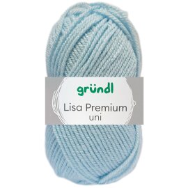 50 Gramm Gründl Lisa Premium Uni 08 Hellblau