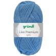 50 Gramm Gründl Lisa Premium Uni 17 Mittelblau