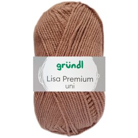 50 Gramm Gründl Lisa Premium Uni 22 Nougat