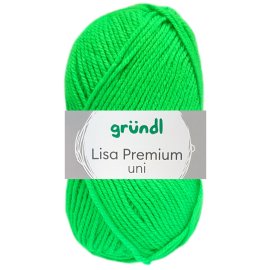 50 Gramm Gründl Lisa Premium Uni 29 Neon Grün