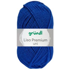 50 Gramm Gründl Lisa Premium Uni 35 Royalblau