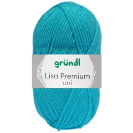 50 Gramm Gründl Lisa Premium Uni 41 Türkis