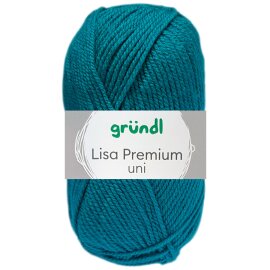 50 Gramm Gründl Lisa Premium Uni 49 Petrol
