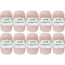 10x50 Gramm Gründl Cotton Fun 37 Orchidee