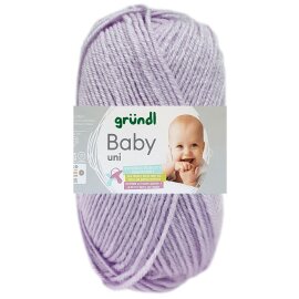 50 Gramm Gründl Baby Uni 06 Flieder Uni