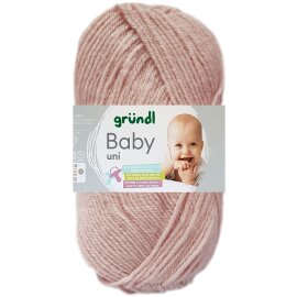 50 Gramm Gründl Baby Uni 10 Altrosa Uni