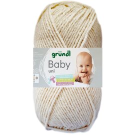 50 Gramm Gründl Baby Uni 12 Ecru Uni