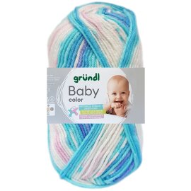 50 Gramm Gründl Baby Color 06 Türkis Multicolor