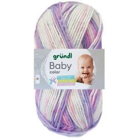 50 Gramm Gründl Baby Color 07 Flieder Multicolor