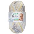 50 Gramm Gründl Baby Color 10 Hellgrau Natur Multicolor