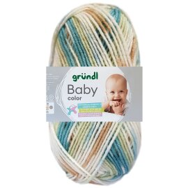50 Gramm Gründl Baby Color 12 Acquamarin Braun Multicolor