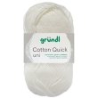 50 Gramm Gr&uuml;ndl Wolle Cotton Quick Uni 001 Weiss