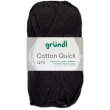 50 Gramm Gr&uuml;ndl Wolle Cotton Quick Uni 011 Schwarz