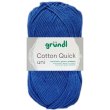 50 Gramm Gr&uuml;ndl Wolle Cotton Quick Uni 089 Royalblau