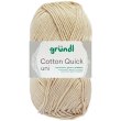 50 Gramm Gründl Wolle Cotton Quick Uni 102 Sand