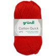50 Gramm Gründl Wolle Cotton Quick Uni 120 Kirsche