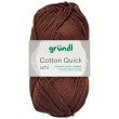50 Gramm Gründl Wolle Cotton Quick Uni 122 Schokolade