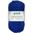 50 Gramm Gründl Wolle Cotton Quick Uni 135 Marineblau