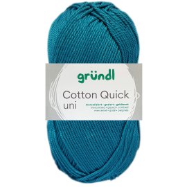 50 Gramm Gr&uuml;ndl Wolle Cotton Quick Uni 143 Petrol