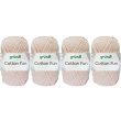 4x50 Gramm Gründl Cotton Fun Wollset 37 Orchidee mit...