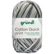 50 Gramm Gründl Cotton Quick Print 194 Schwarz...