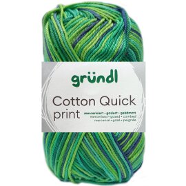 50 Gramm Gründl Cotton Quick Print 237 Grün Multicolor