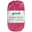 50 Gramm Gründl Cotton Quick Print 235 Fuchsia Rot...